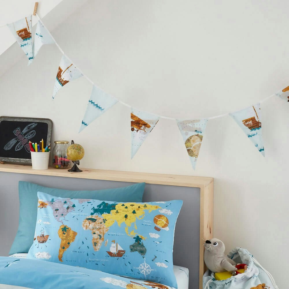 World Explorer Bunting Bunting - Happy Linen Company