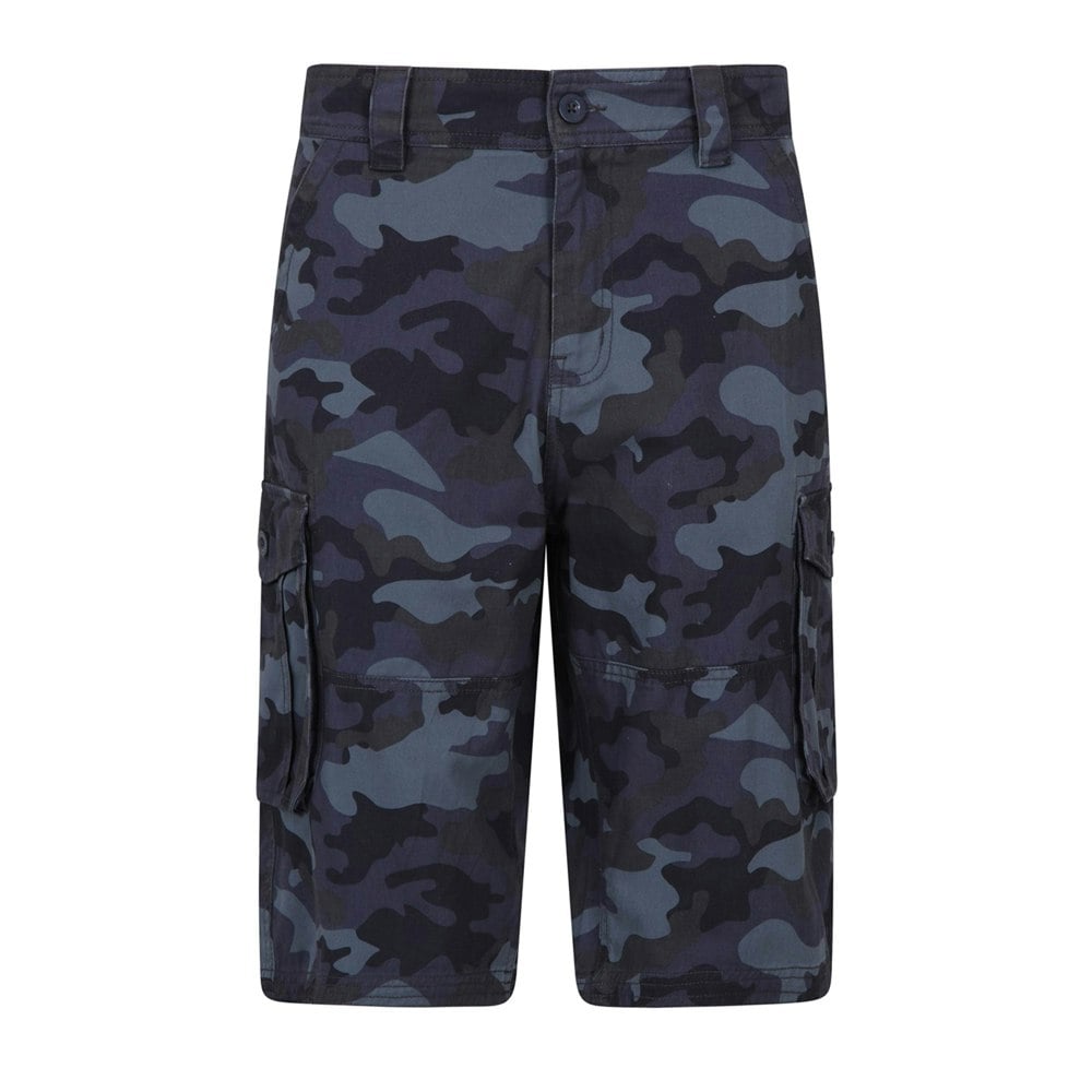 Mountain Warehouse Mens Camo Cargo Shorts - Blue