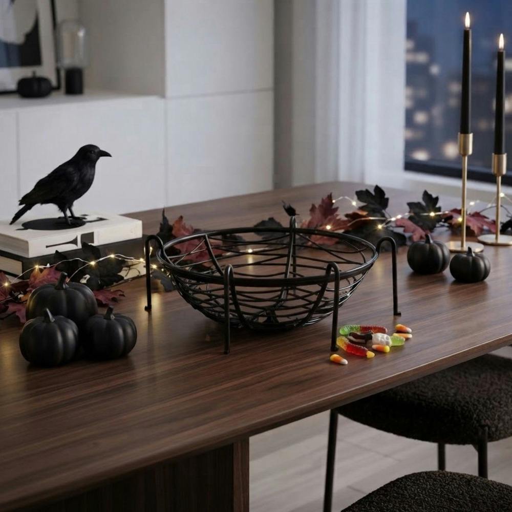 Garden Greatness Spooky Spider Legs Halloween Bowl