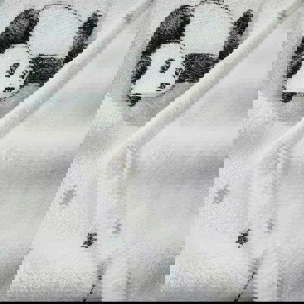 Sleepy Panda Fleece Blanket Throw - Happy Linen Company
