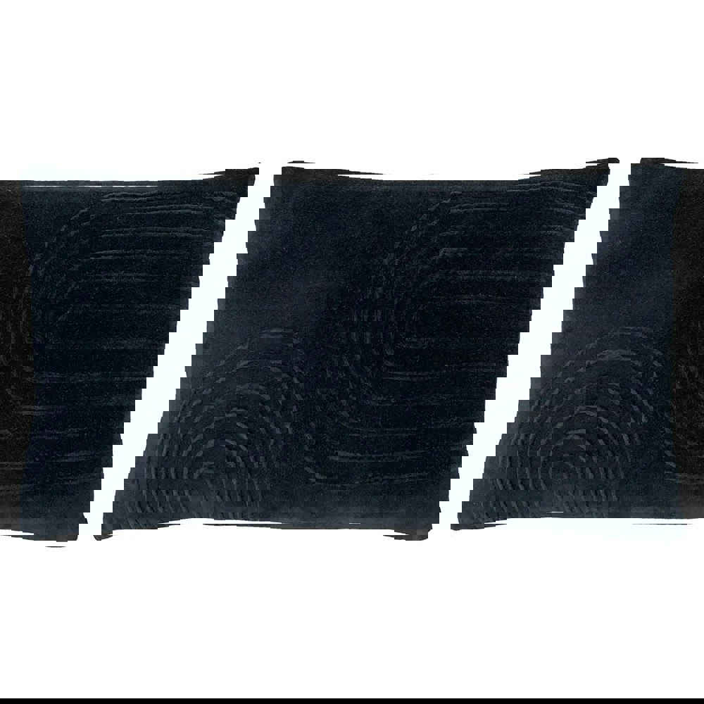 Furn Mangata Velvet Rectangular Cushion Cover - Black