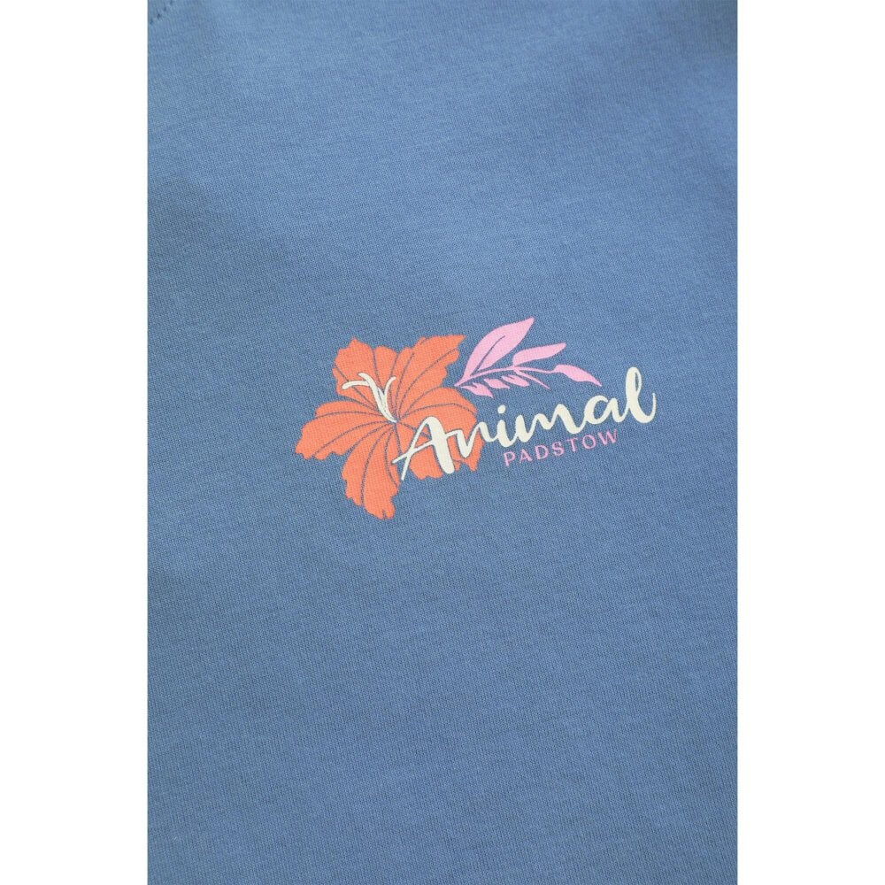 Animal Womens Leena Padstow Printed Lightweight Relaxed Fit T-Shirt - Blue