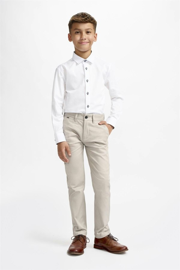 Boys Dakota Slate Chino Front 2