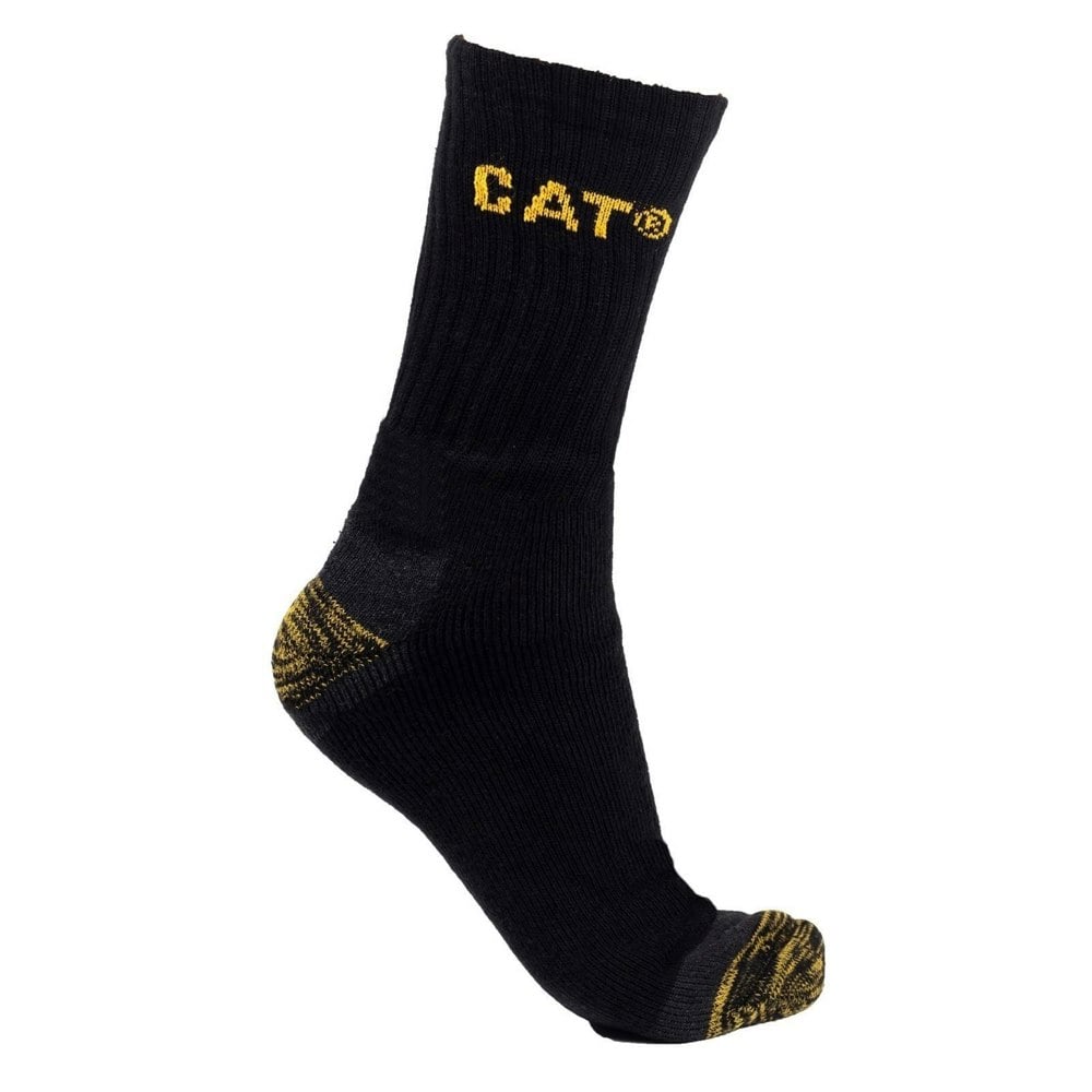 Caterpillar Mens Premium Work Socks (Pack of 3) - Black