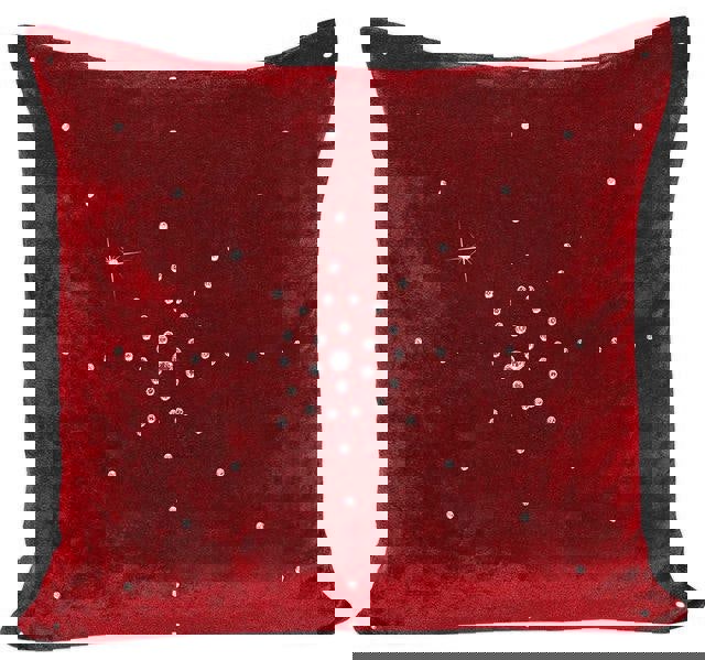 Intimates Luxury Soft Velvet Stud Gem Detail Cushion - 56cm x 56cm