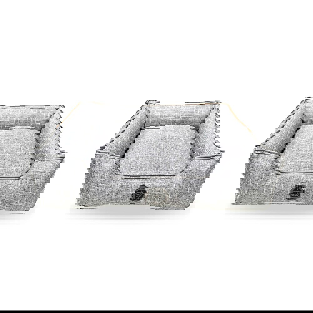 Snug and Cosy Pets Grey Square Check Bed
