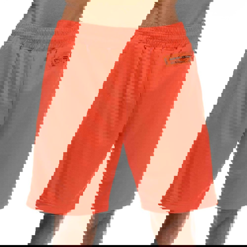 Heron Preston Mens Logo Track Shorts - Orange
