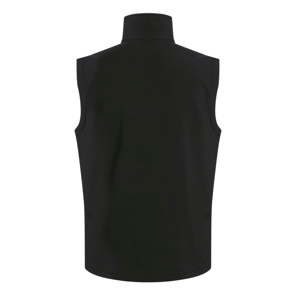 Regatta Mens Ascender Softshell 2 Layer Body Warmer - Black/Mineral Grey