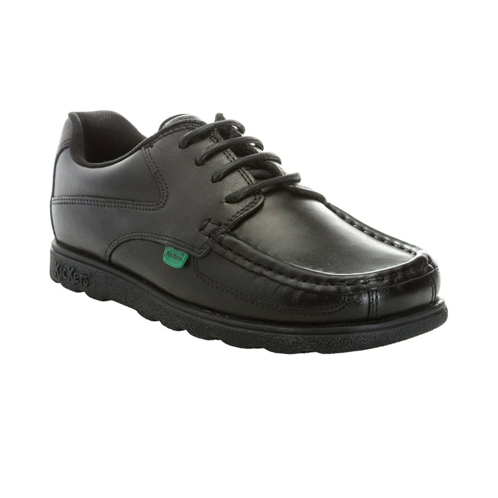 Kickers Boys Fragma Lace Up Shoes - Black