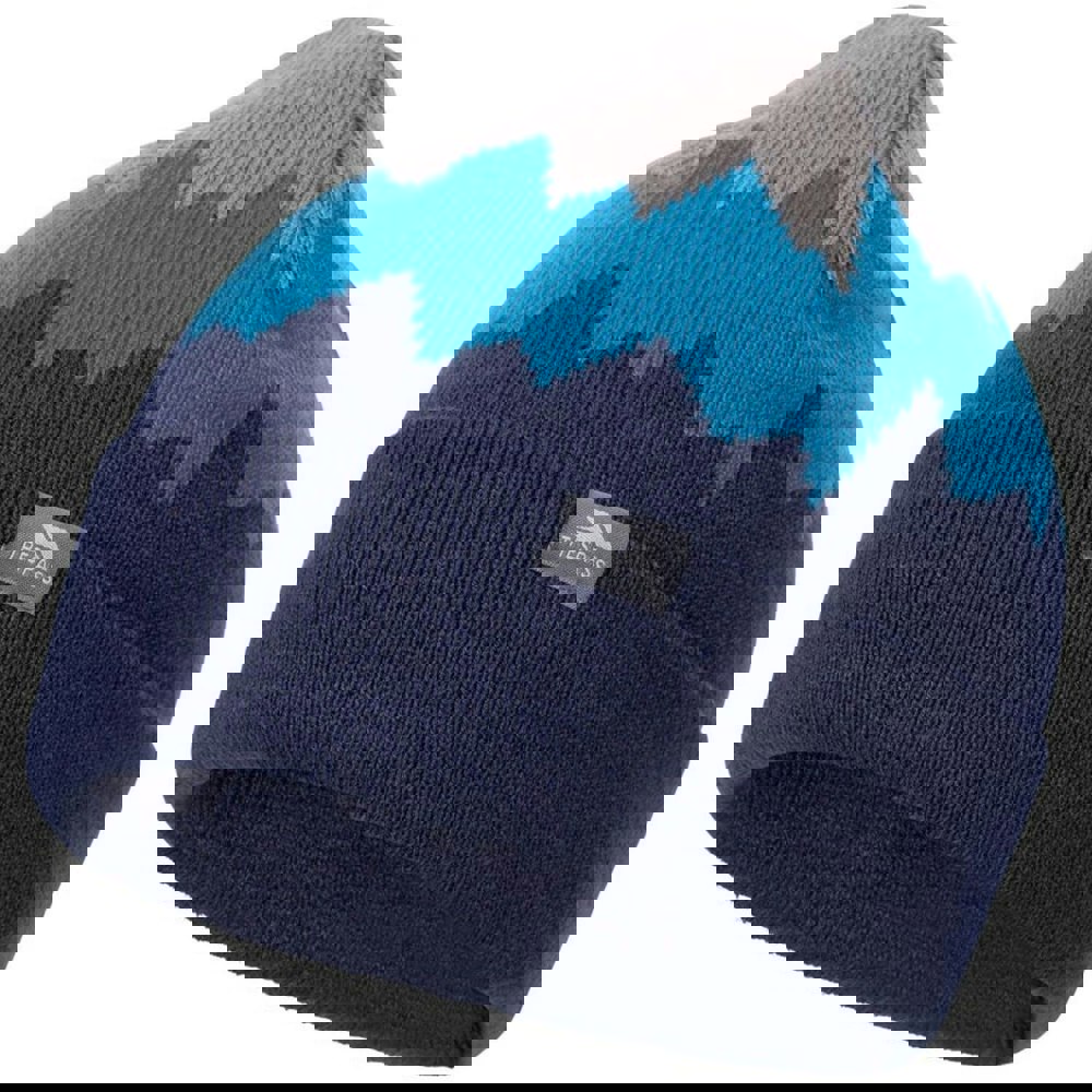 Trespass Mens Cobbler Beanie - Storm Grey/Bondi Blue/Navy