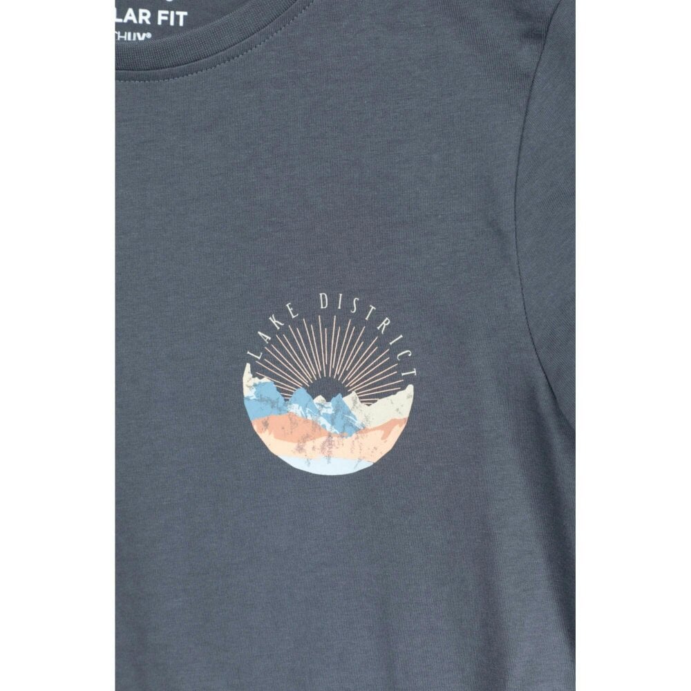 Mountain Warehouse Lake District Printed Womens T-Shirt - Indigo