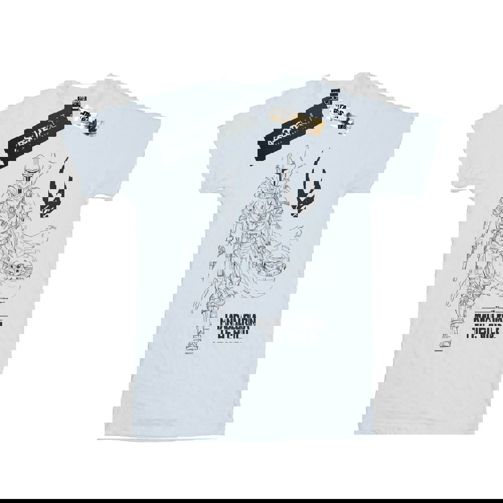 Star Wars Mens The Mandalorian Clan Of Two T-Shirt - White