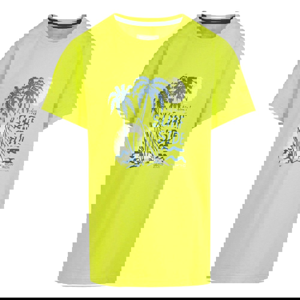 Regatta Kids Bosley VII Surfboard T-Shirt - Citron Lime