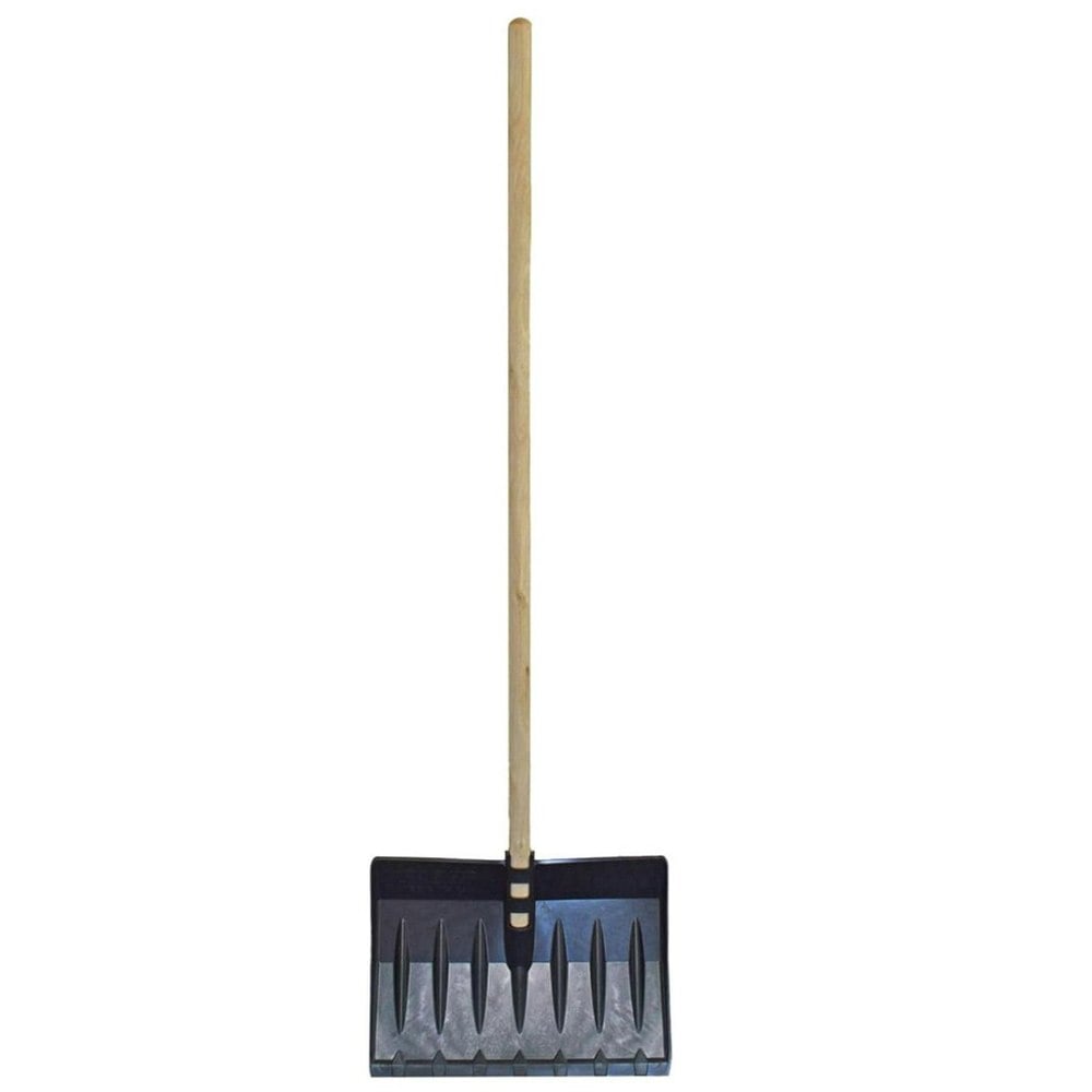 Black Snow Shovel Spade With Wooden handle
