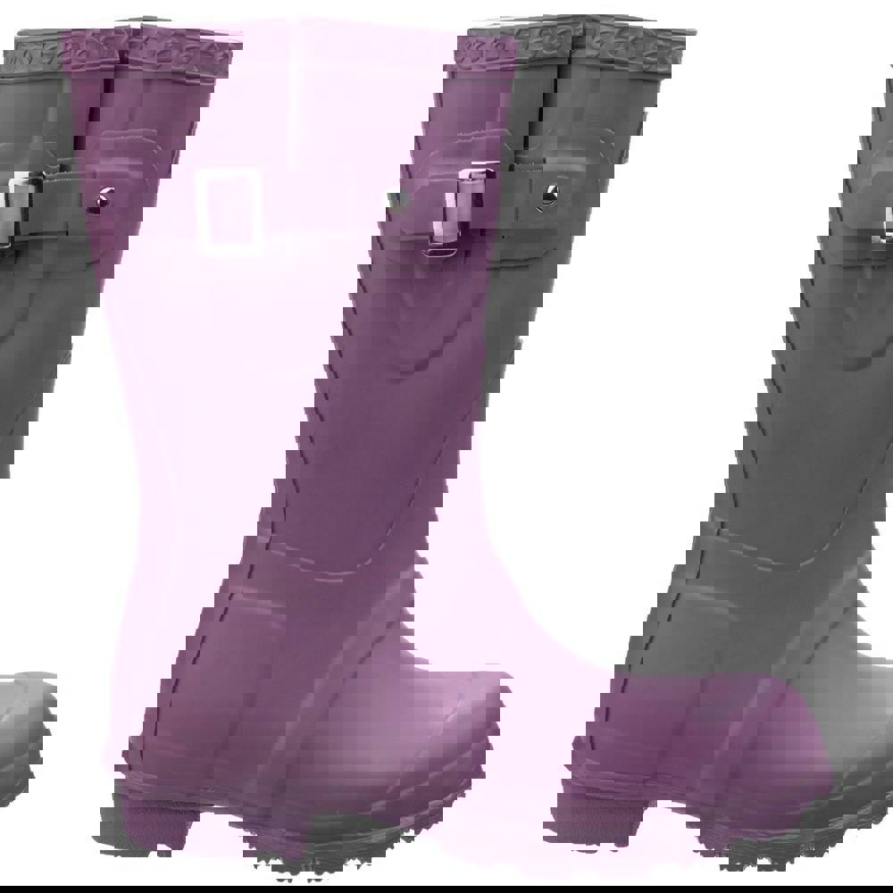 Cotswold Womens/Ladies Windsor Short Waterproof Pull On Wellington Boots - Purple