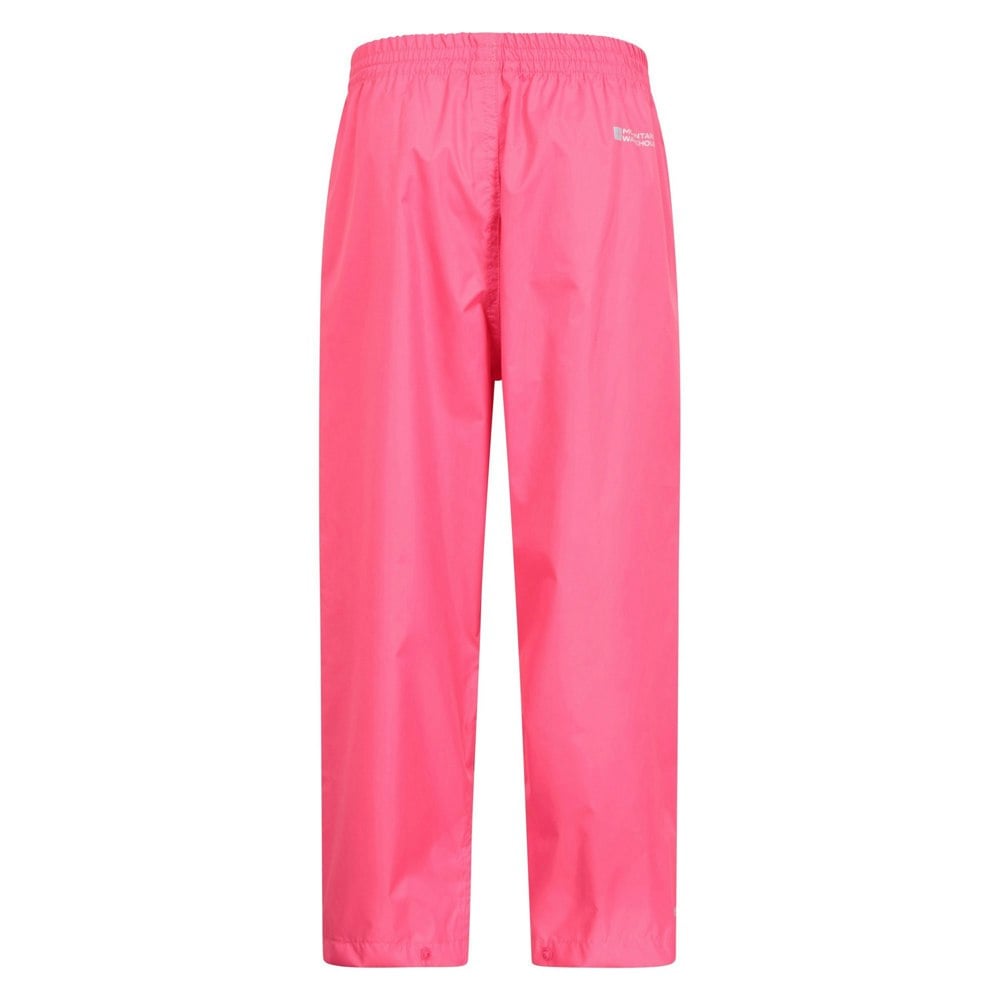 Mountain Warehouse Kids Pakka II Waterproof Over Trousers - Bright Pink