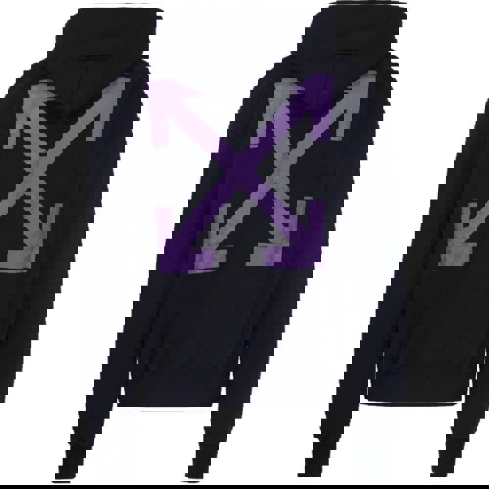 Off-White Arrow Caravaggio Mercy Skate Hood Orchid Hoodie - Black