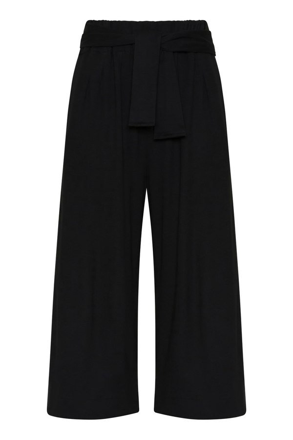 Bo Carter Wide Leg Vallerie Trousers in Organic Cotton - Black