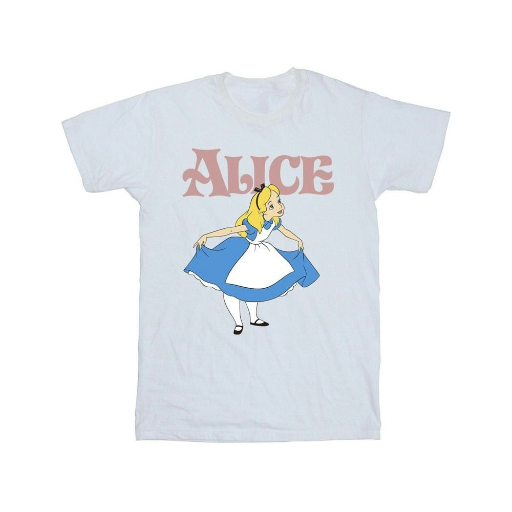 Disney Mens Alice In Wonderland Take A Bow T-Shirt - White