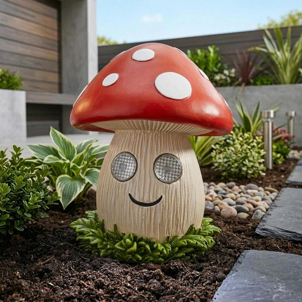 Garden Greatness Blinkin' Mushroom Solar Garden Light