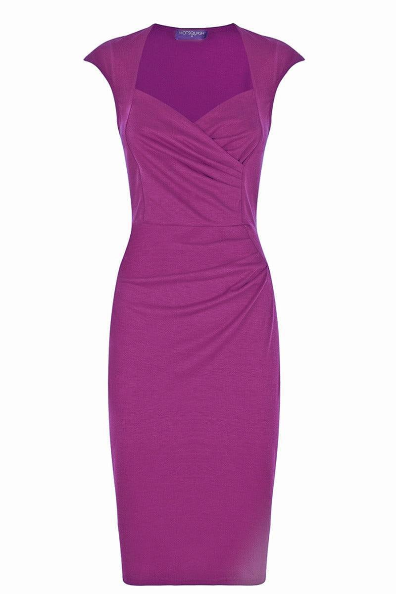 HotSquash Short sleeved dress with crossover top