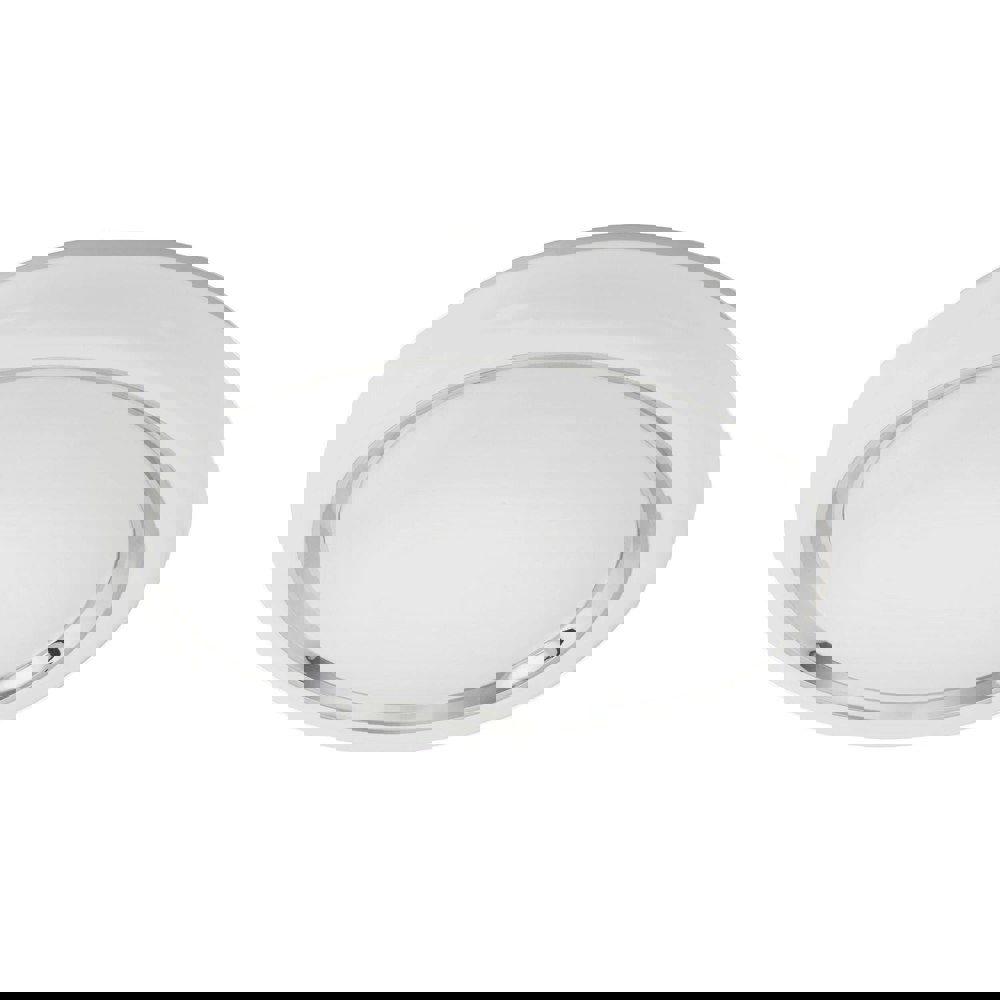 Wall Flush Ceiling Light Colour White Shade White Chrome Plastic Bulb LED 23W Loops