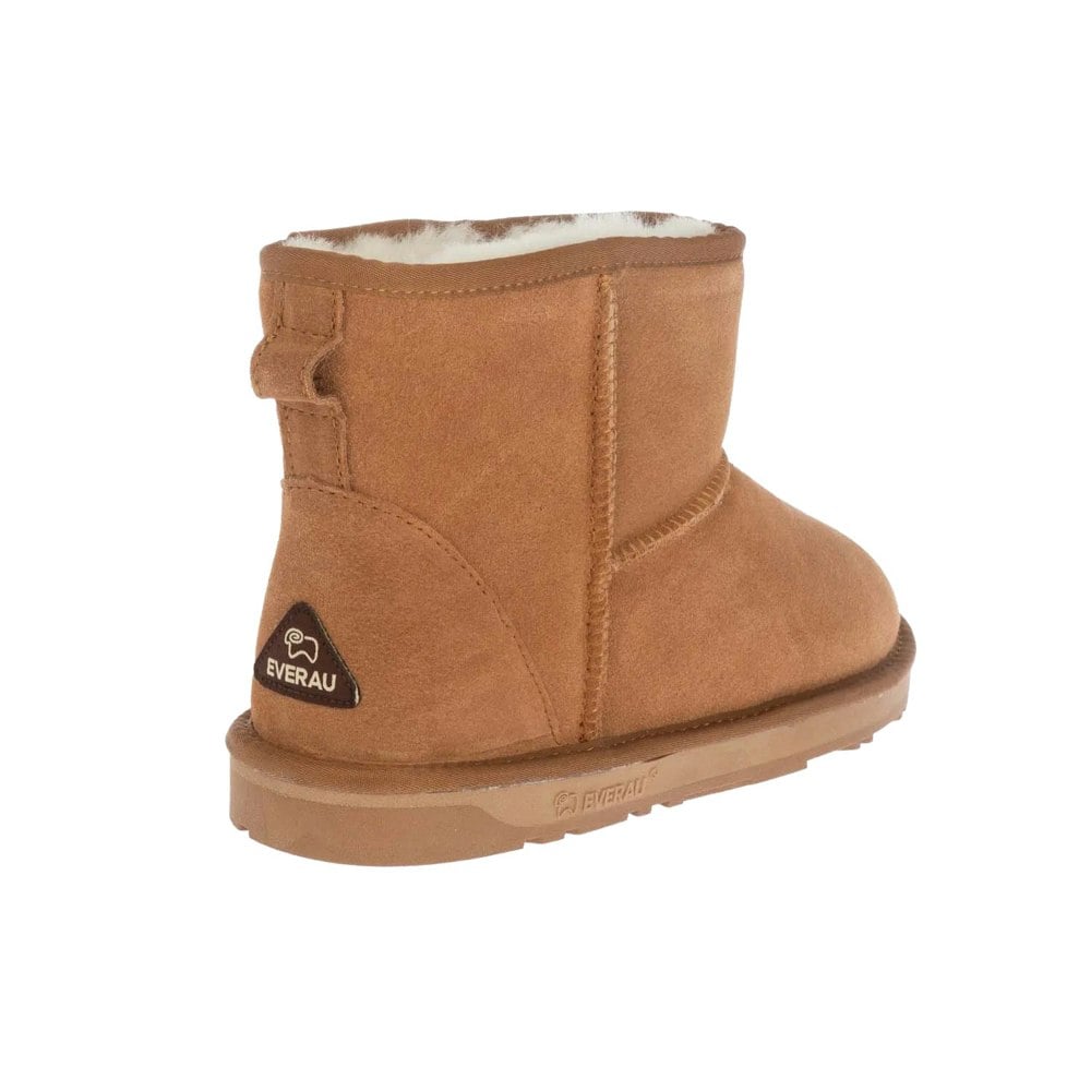 EverAu Womens/Ladies Finch Mini Cow Suede Classic Boots - Chestnut