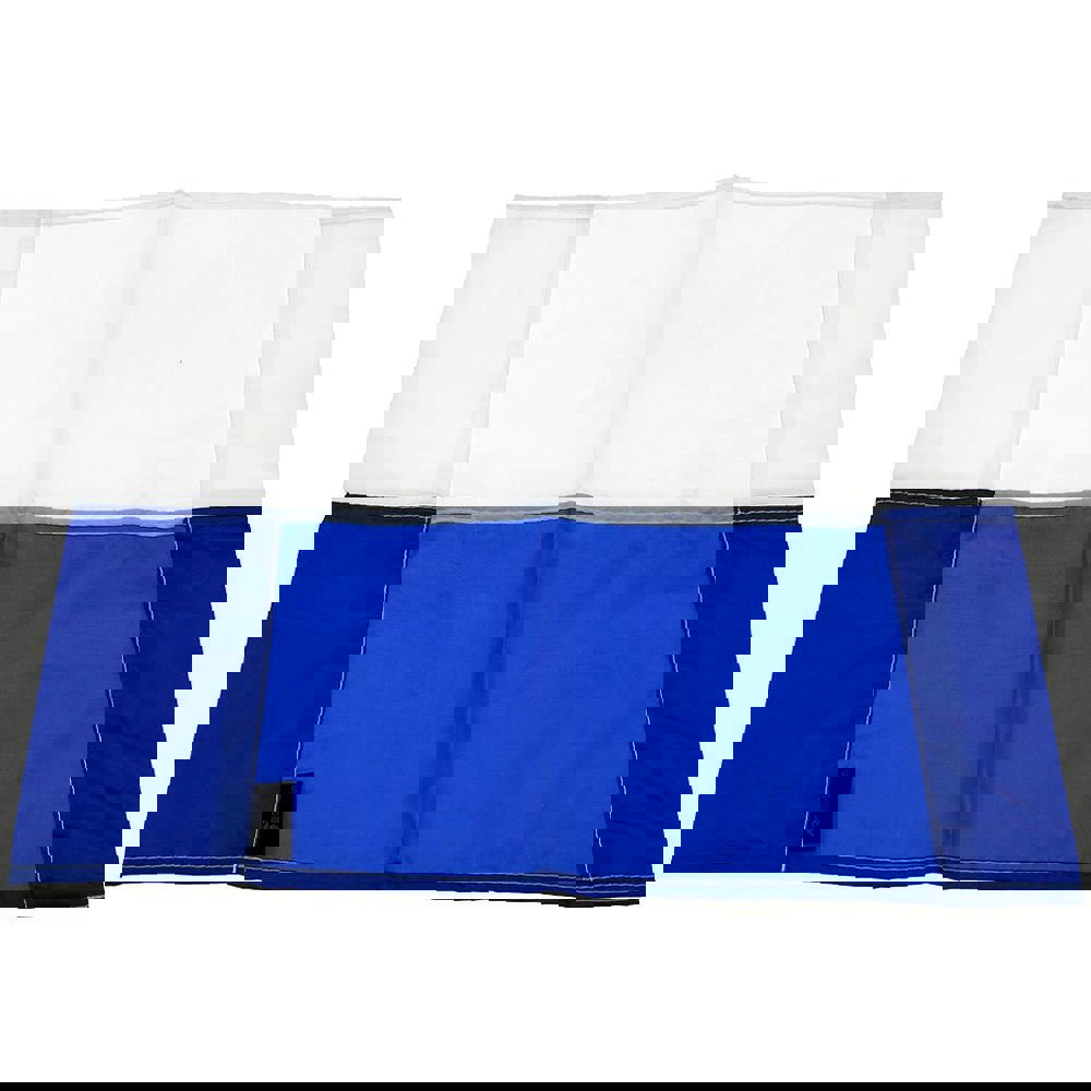 Single All Weather Football Corner Flag - ROYAL BLUE & WHITE - Outdoor Polyester
