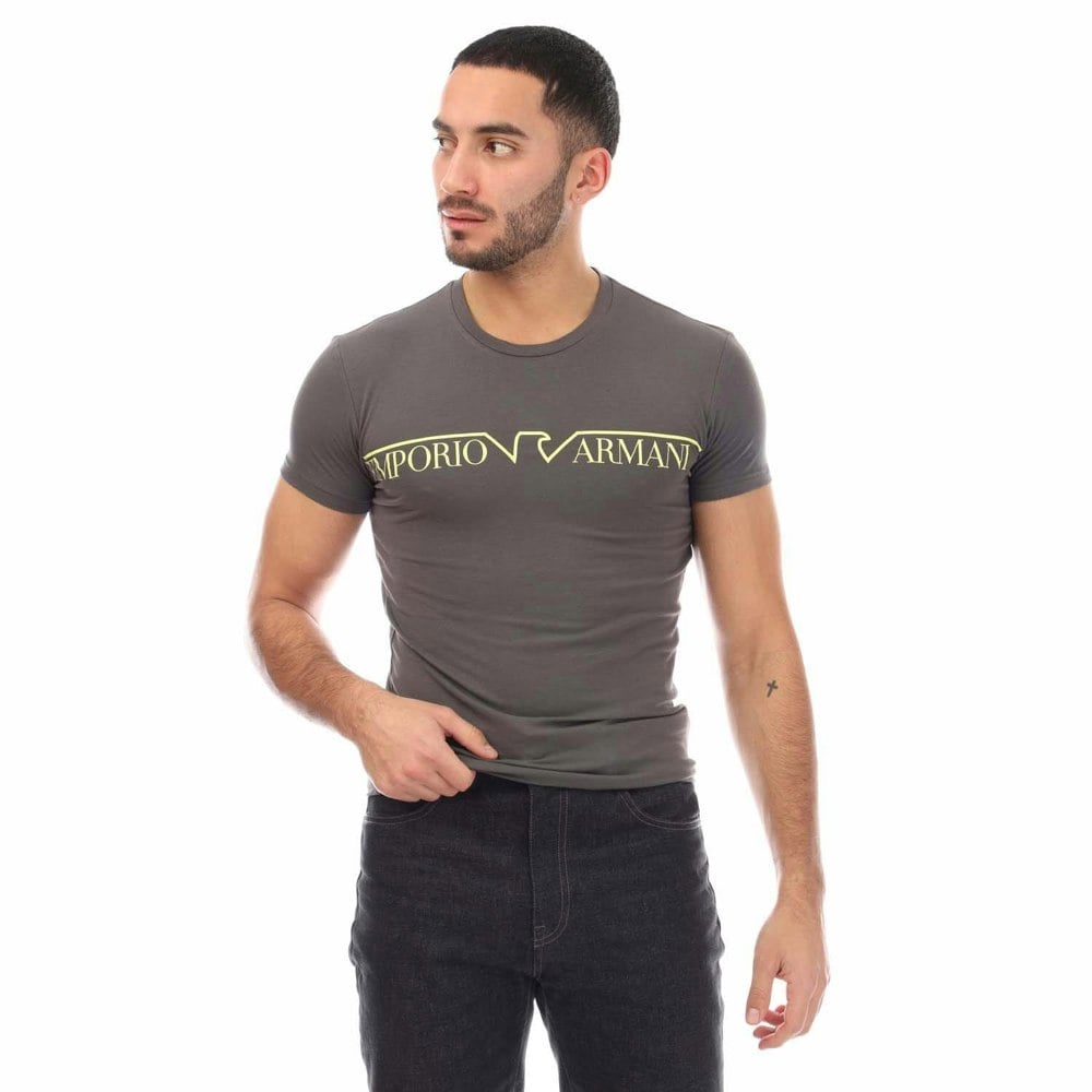Emporio Armani Mens Crew Neck T-Shirt - Grey