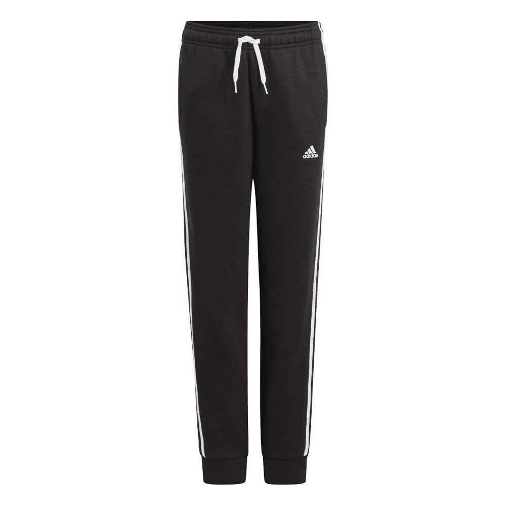 Adidas Boys Essentials Fleece 3 Stripes Jogging Bottoms - Black