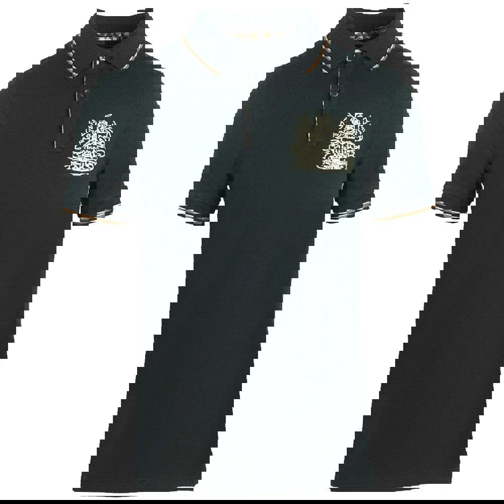 Aquascutum Aldis Crest Polo Shirt - Black