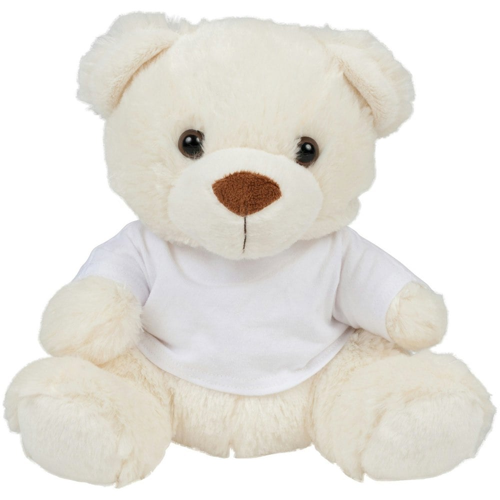 Mumbles Childrens/Kids Plush Teddy Bear In A T-Shirt - Cream