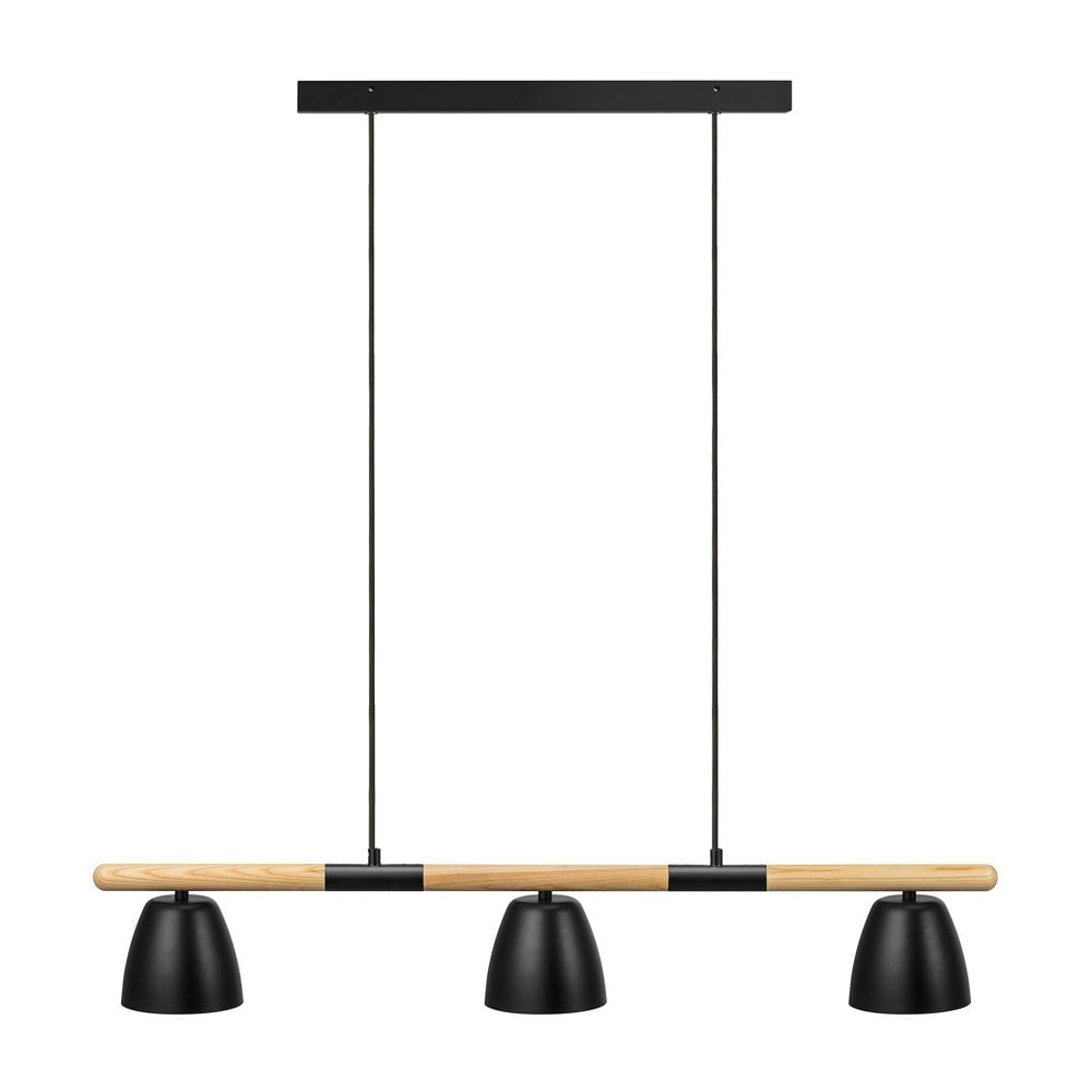Nordlux Theo 3-Rail | Ceiling pendant | Black