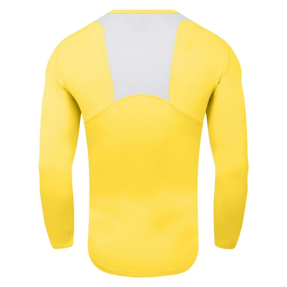 Umbro Mens Elite V Neck Base Layer Top - Yellow