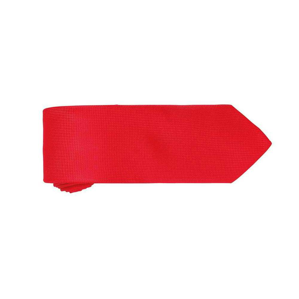 Premier Unisex Adult Micro Waffle Tie - Red