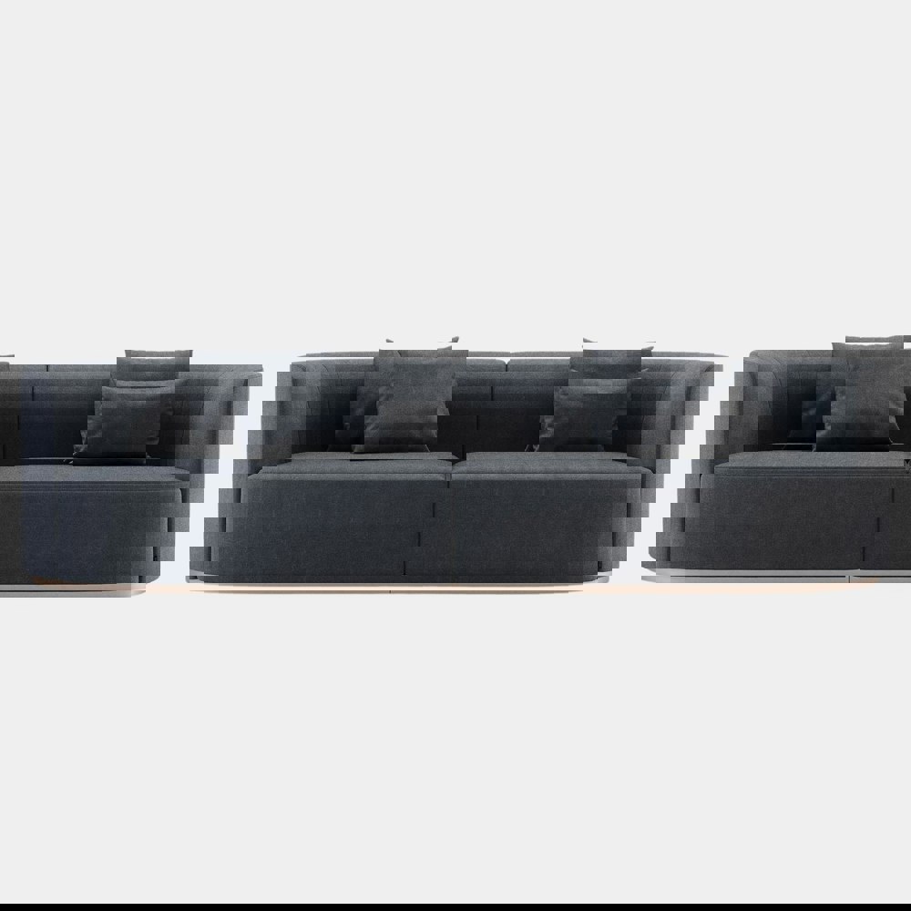 Domkapa Carnegie Luxury Sofa with Brushed Rose Gold Base