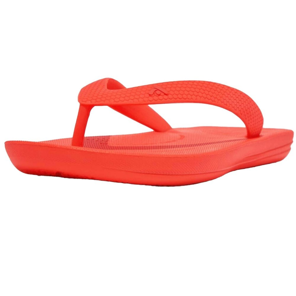 FitFlop Girls Ergonomic iQushion Flip Flops - Orange