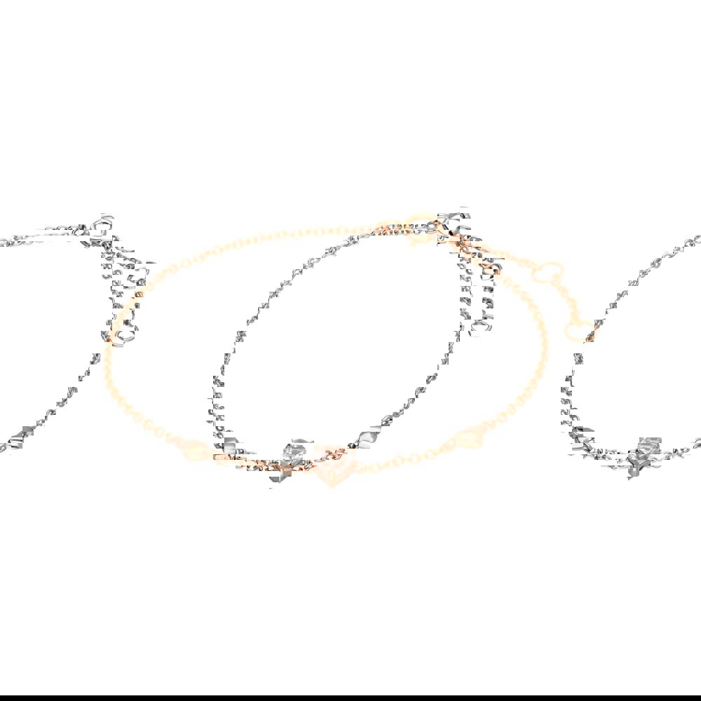 Gemondo Morganite Heart Bracelet in 9ct Rose Gold
