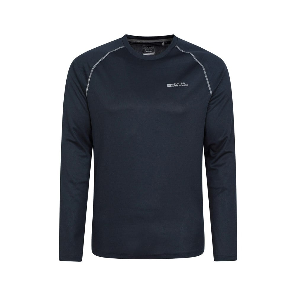Mountain Warehouse Mens Endurance Long-Sleeved T-Shirt - Navy
