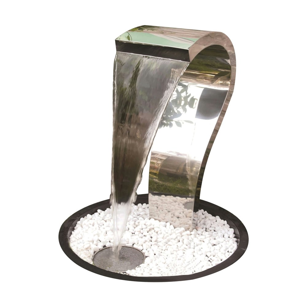 Tranquillity Water Features Tripoli Stainless Steel Water Feature