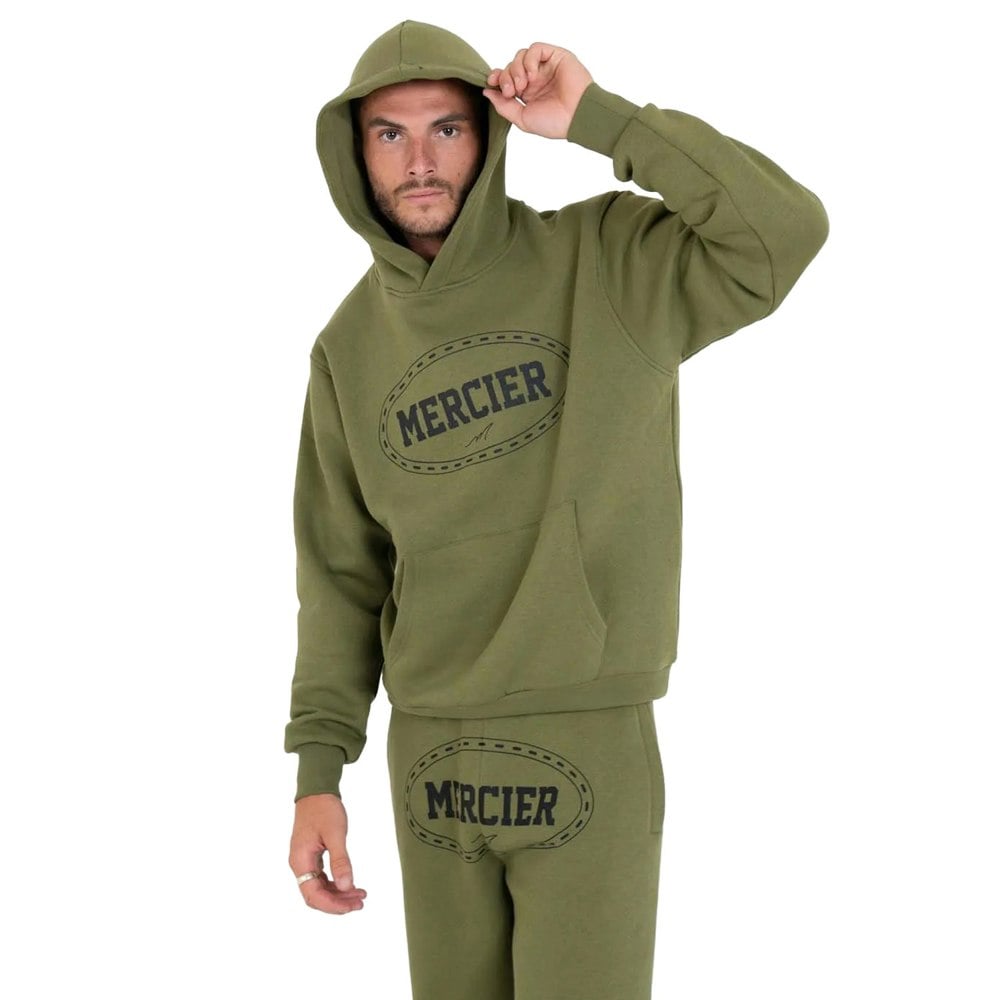 Mercier Mens Maison Hoodie - Khaki Green