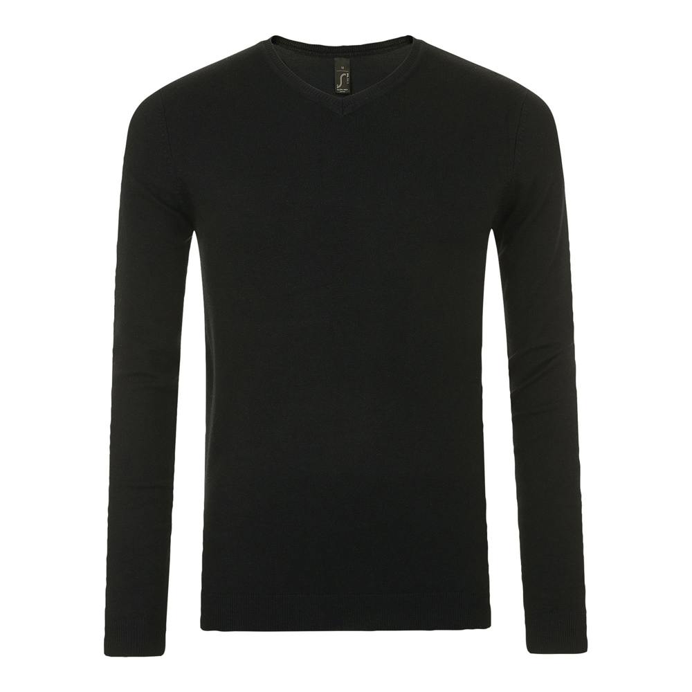 SOLS Mens Glory V Neck Sweater - Black - Black - 70% Viscose/30% Polyamide