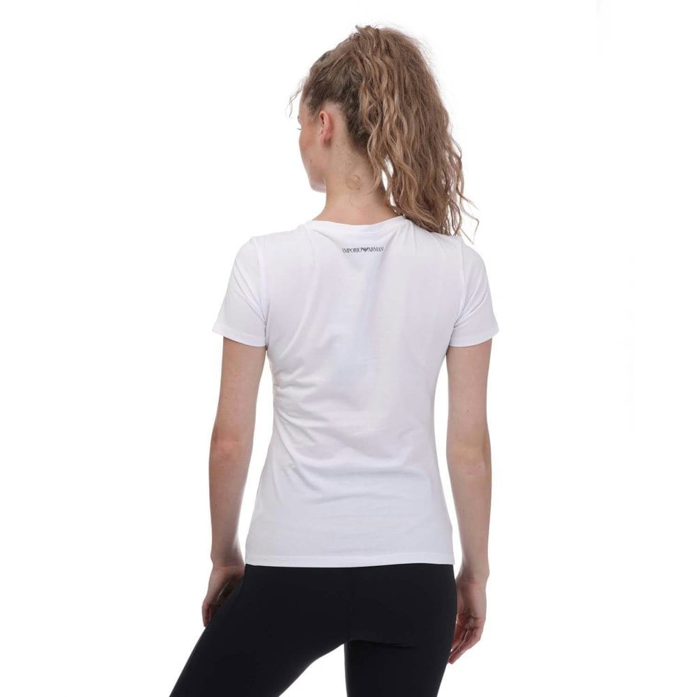 Emporio Armani Womens/Ladies Big Logo T-Shirt - White