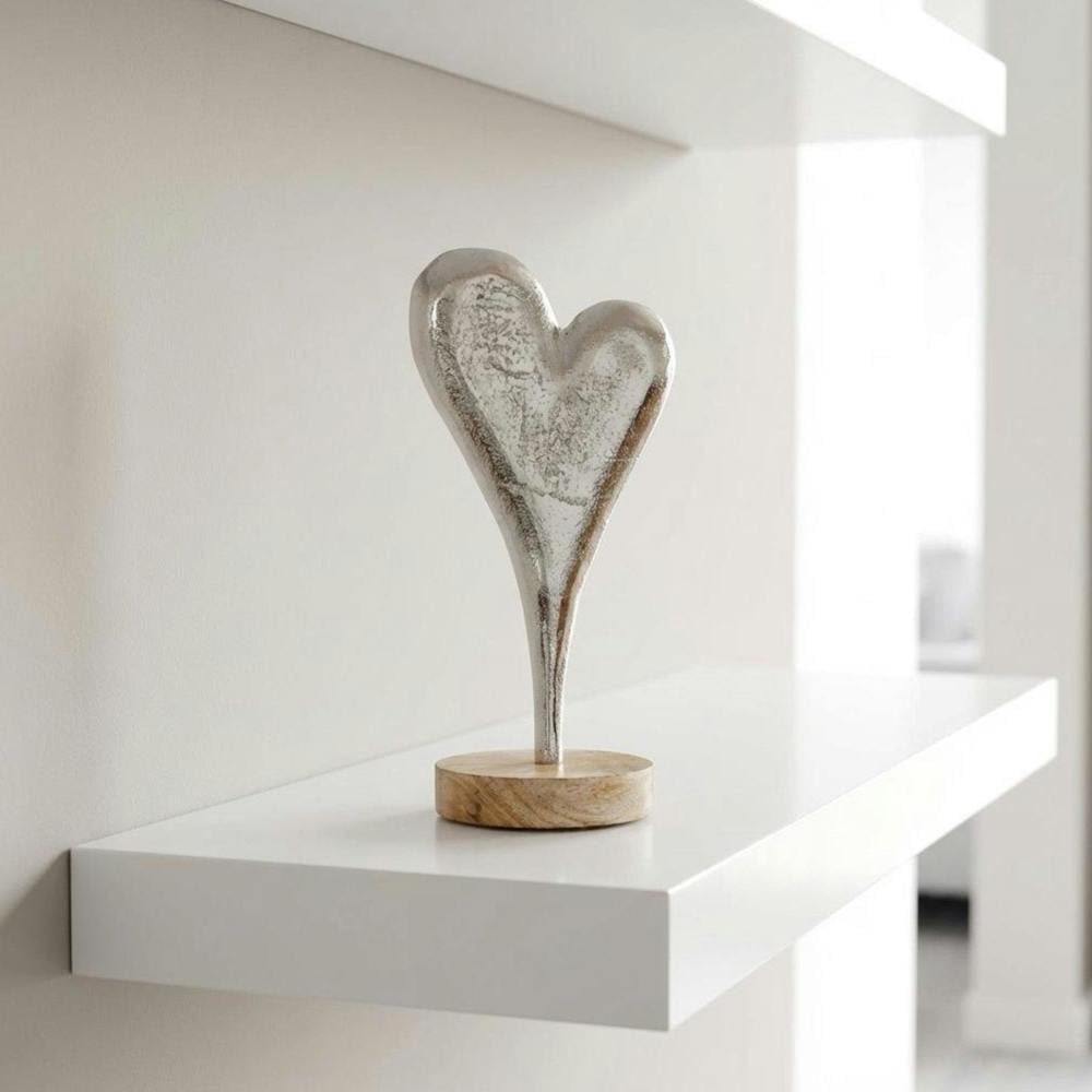 Garden Greatness Heart On Wooden Base Ornament