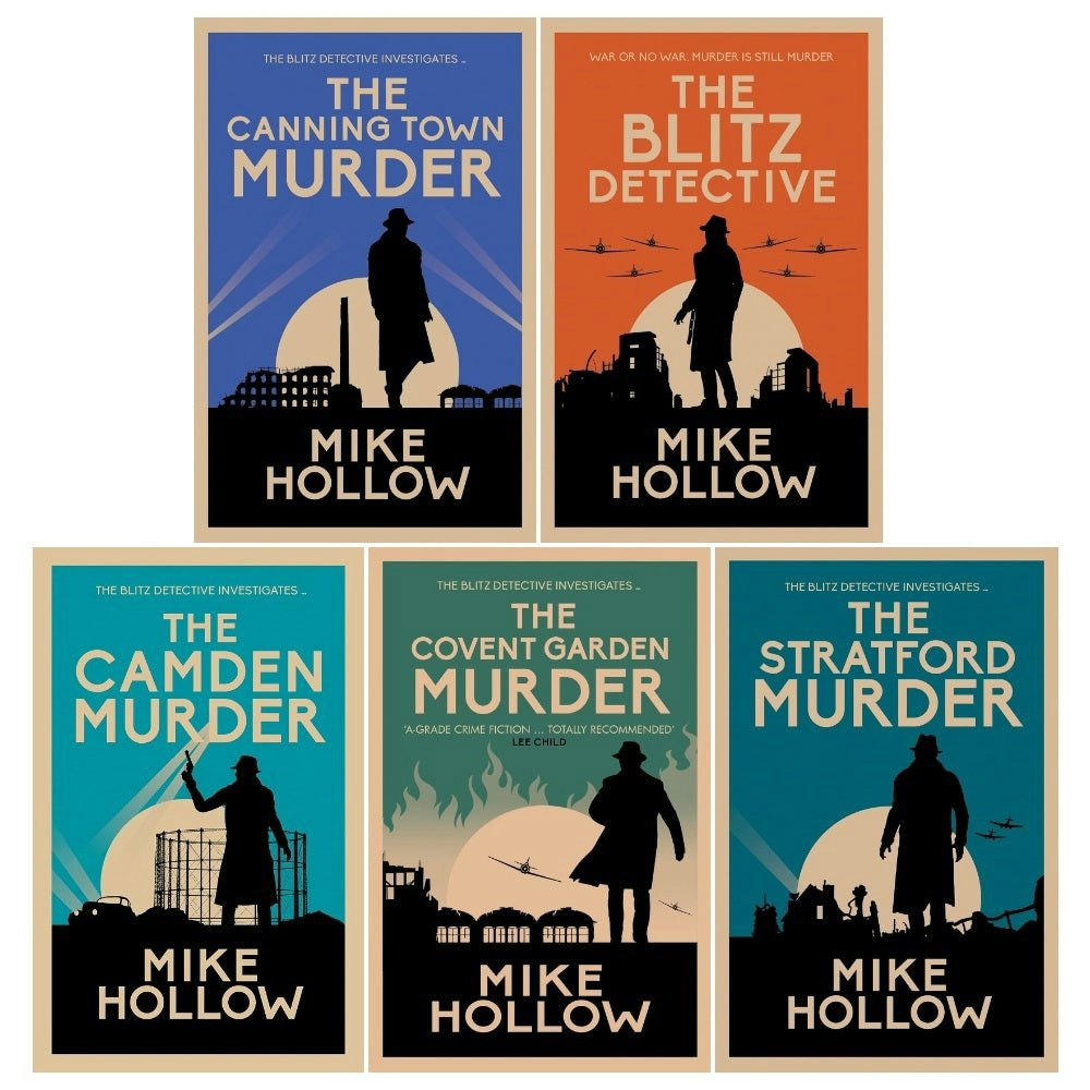 Allison & Busby Light Mike Hollow Blitz Detective Books Set The Blitz Detective, The Stratford Murder & More Size 5