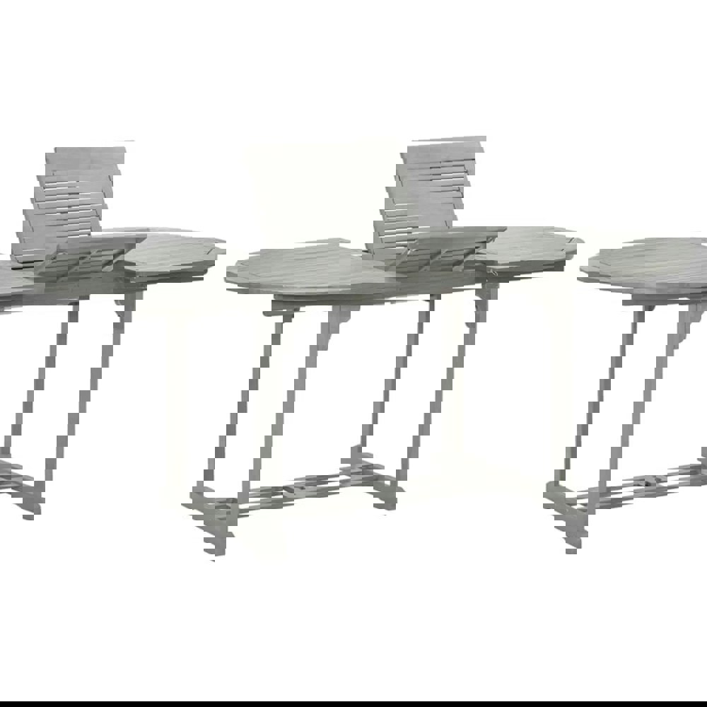 Berkfield Garden Table Grey 200x100x75 cm Solid Acacia Wood