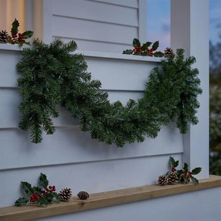 Garden Greatness Pre-Lit Christmas Porch Decoration Set
