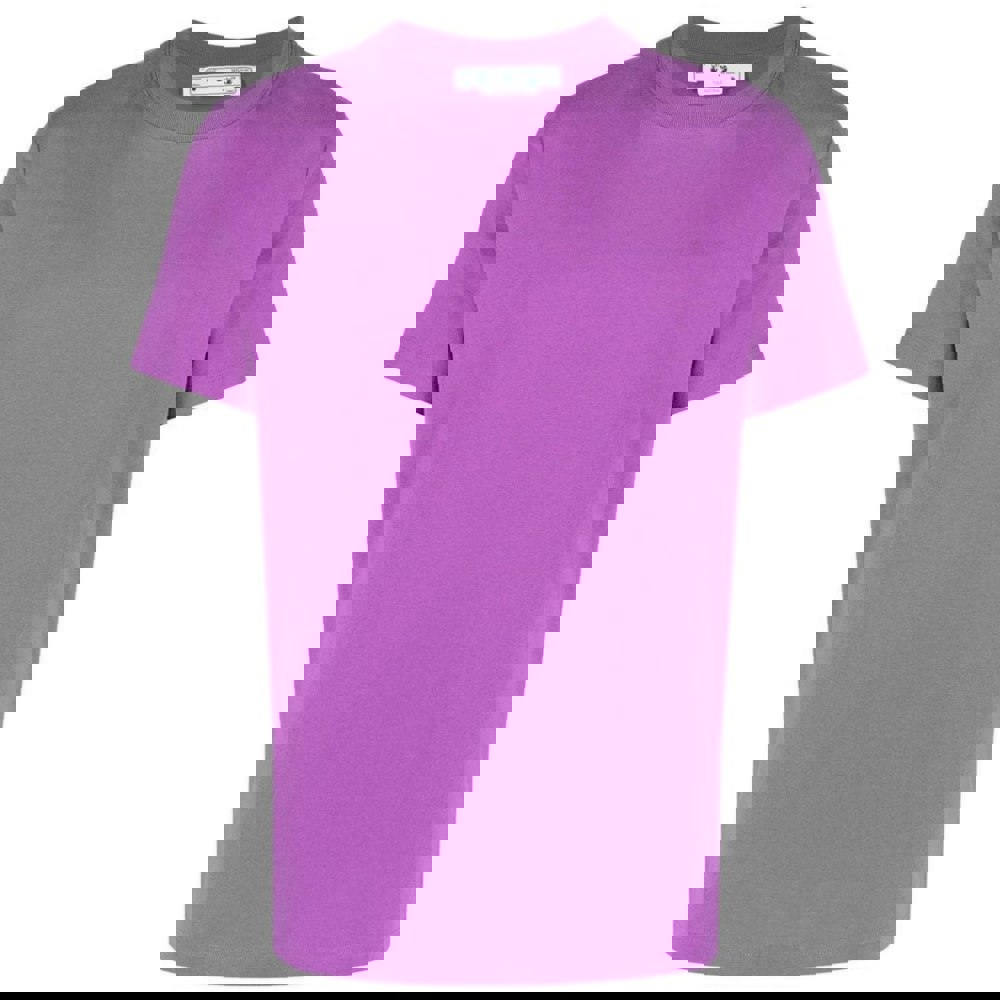 Off-White Diag Tab Slim Fit Orchird Purple T-Shirt XXS