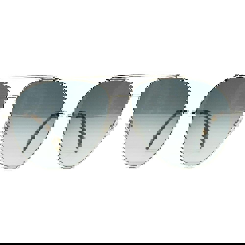 Lanvin Blue Gradient Lens Silver Sunglasses
