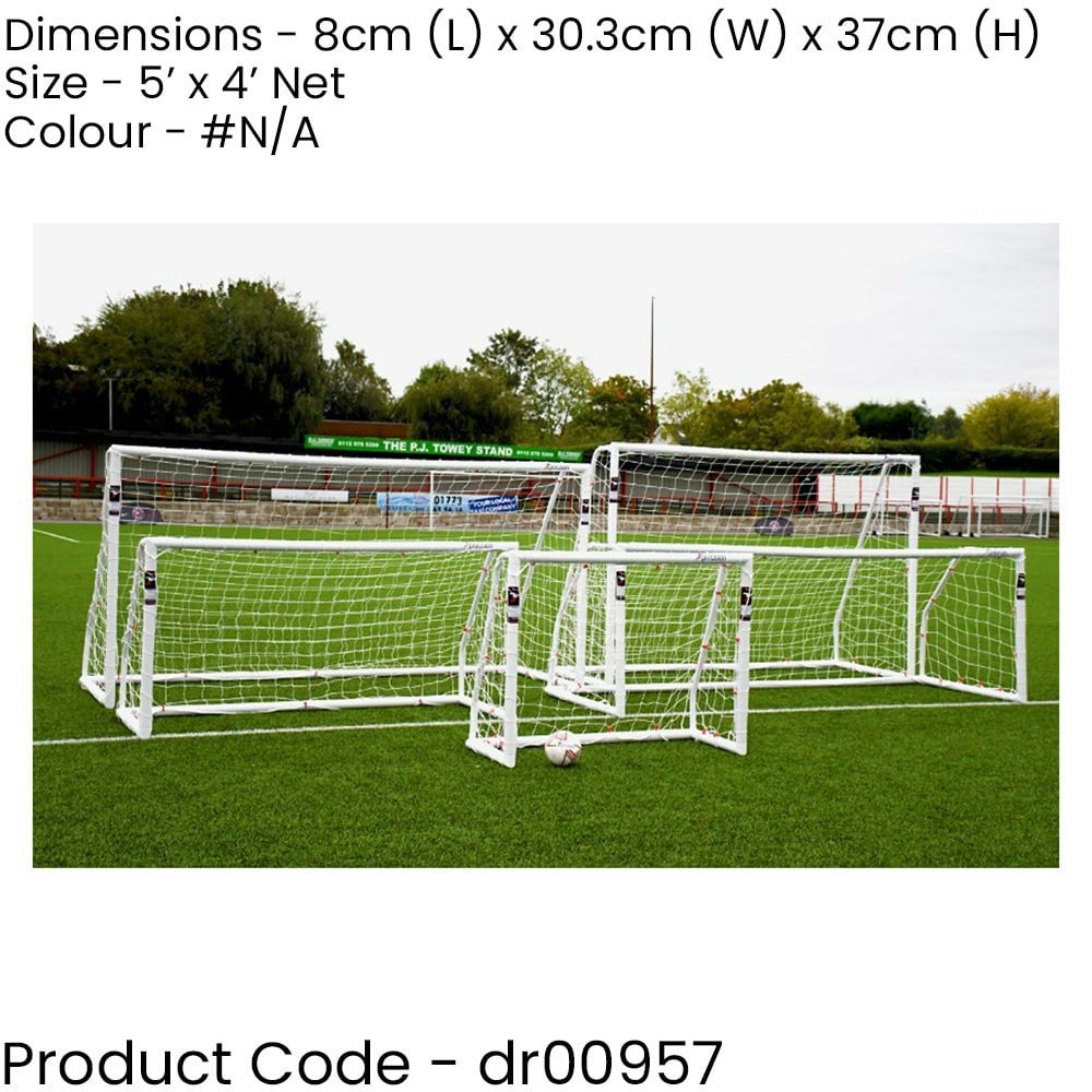 5 x 4 Feet Match Approved Football Goal Post Spare Net - All Weather Outdoor